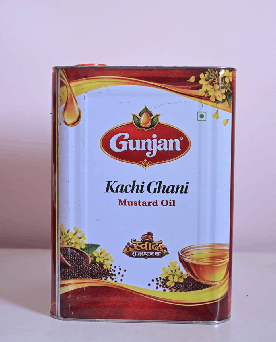 Gunjan Kachchi Ghani Mustard Oil (15 Ltr)