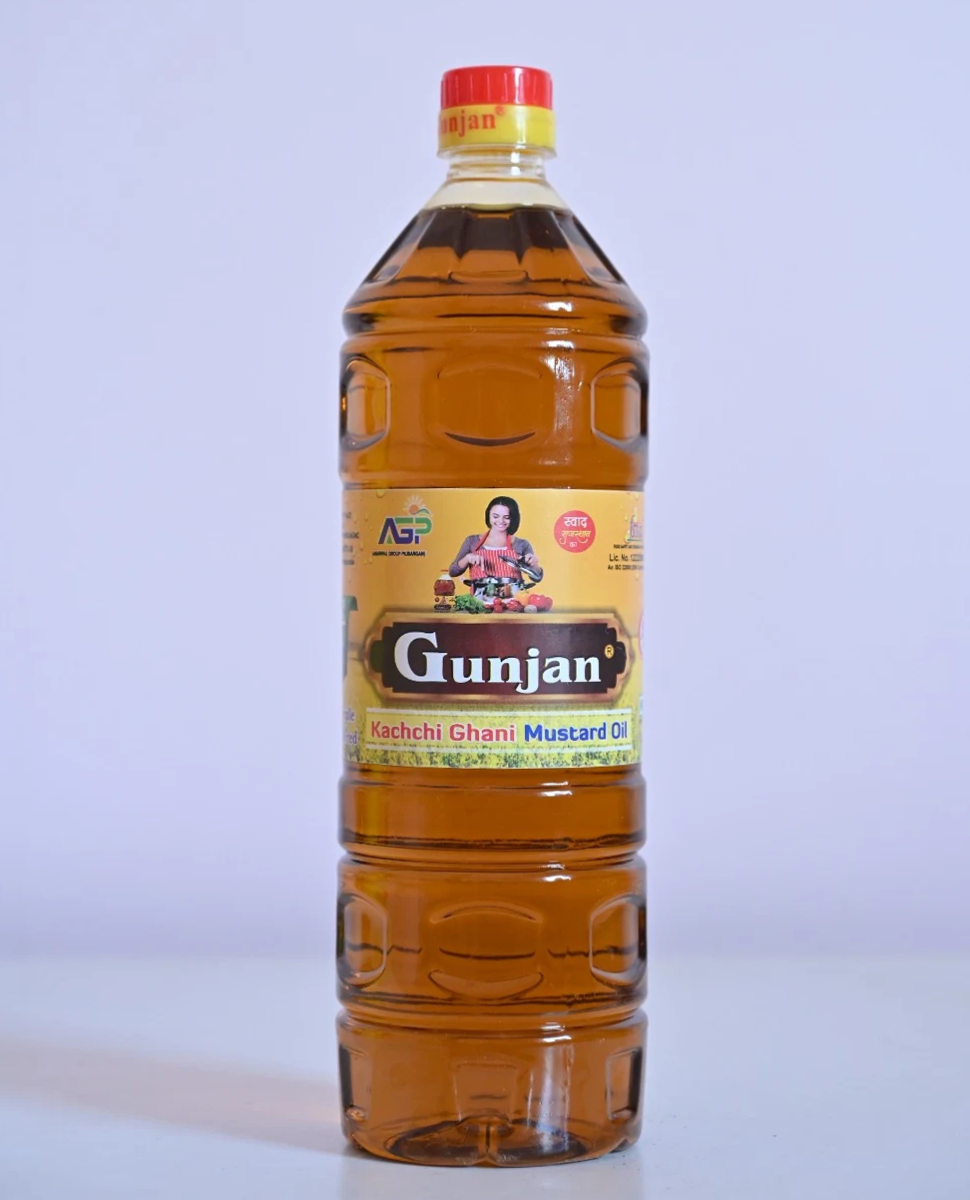 Gunjan Kachchi Ghani Mustard Oil (1 Ltr)