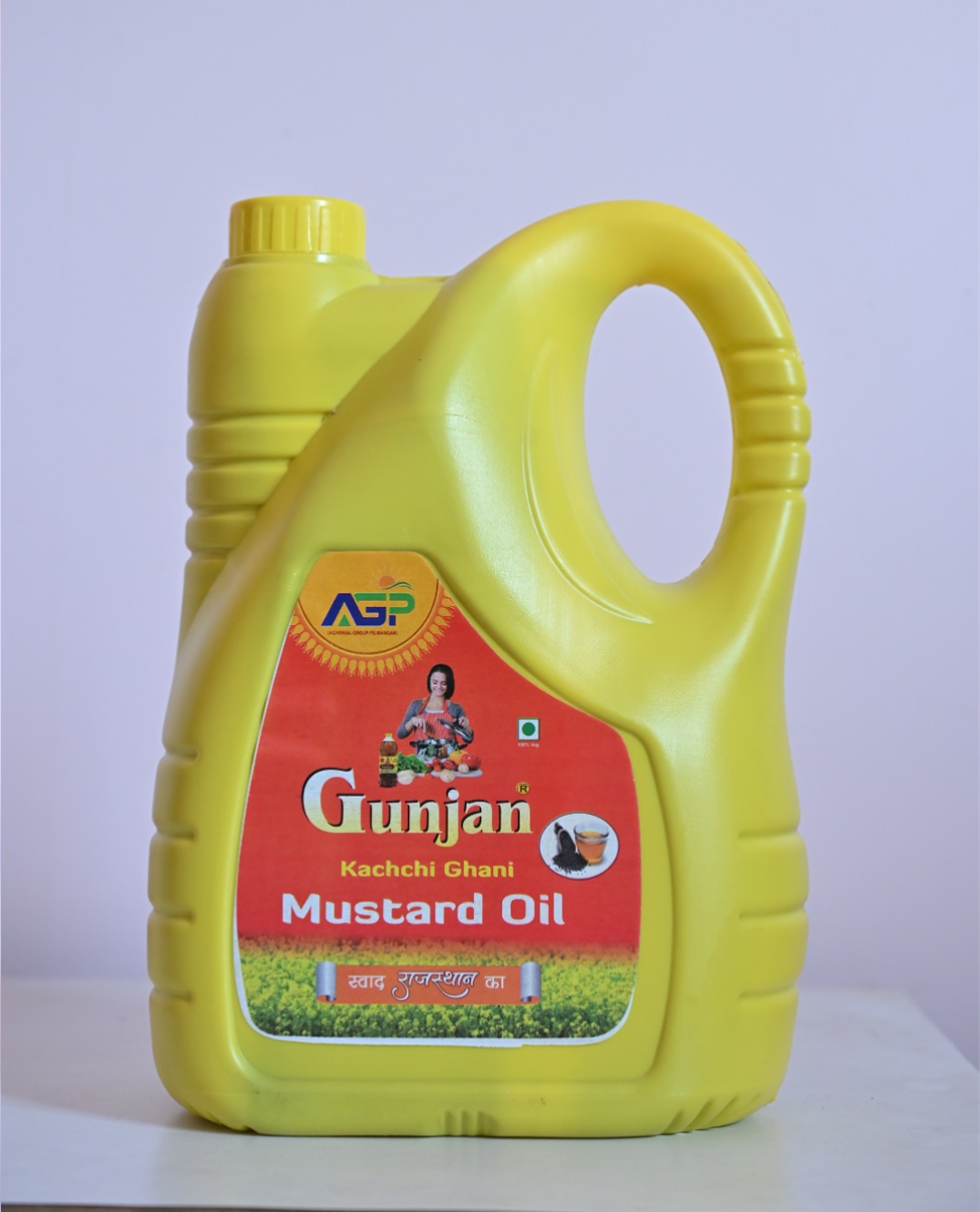 Gunjan Kachchi Ghani Mustard Oil (5 Ltr)