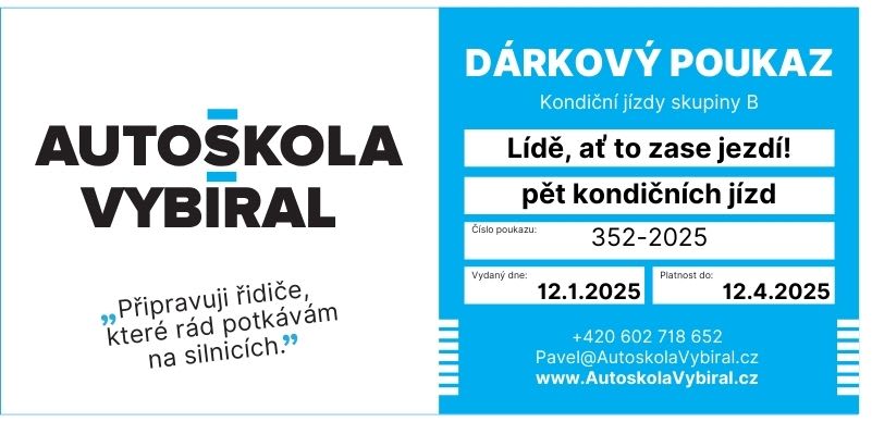 Dárkový poukaz kondiční jízdy