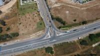 רמזור בכניסה הדרומית לטירת כרמל