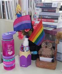 זכותה של ספרנית להניח דגלון גאווה על שולחנה