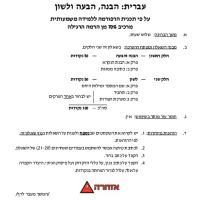 המיקוד בלשון חסר הגיון