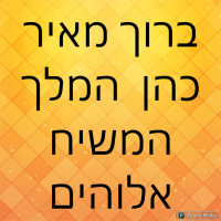 ברוך מאיר כהן הבא בשם השם המלך המשיח
