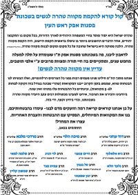 הקמת מקוואות בשכונת פסגות, ראש העין
