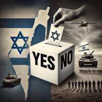 דרישה לקיום משאל עם בנושא הפסקת המלחמה בעזה בתמורה להחזרת החטופים