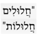 שינוי נוסח אשר יצר - חלולים חלולות