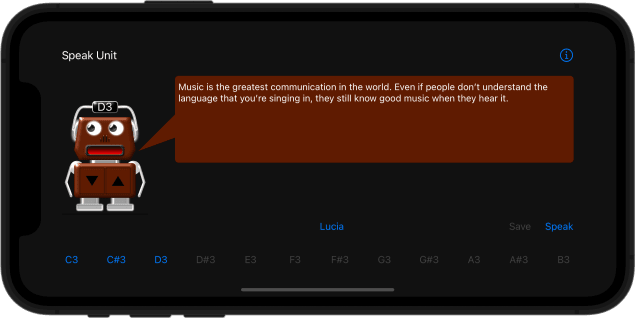 Speak Unit v1.2 app iphone11 screenshot