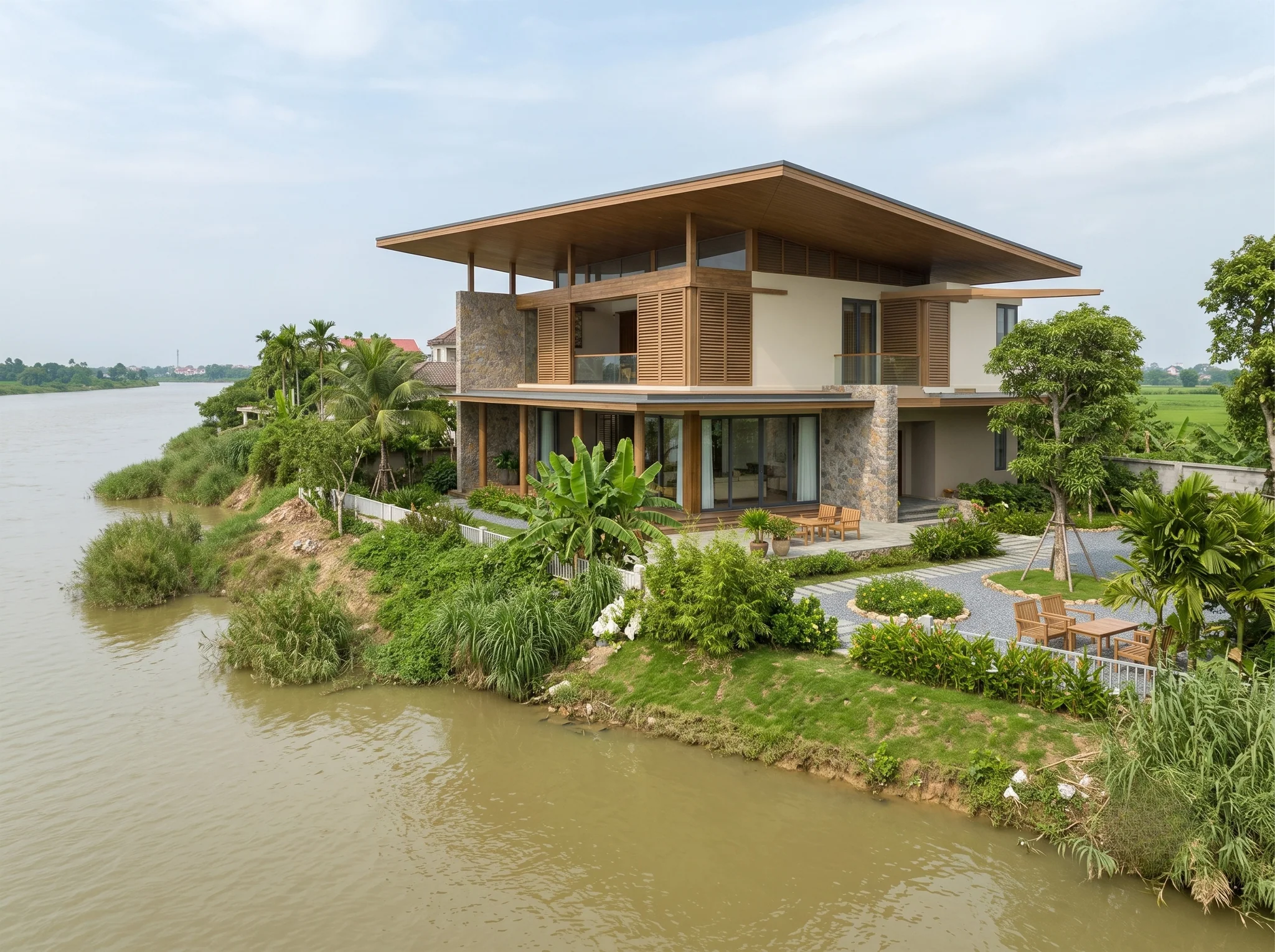 Villa nghỉ dưỡng ven sông