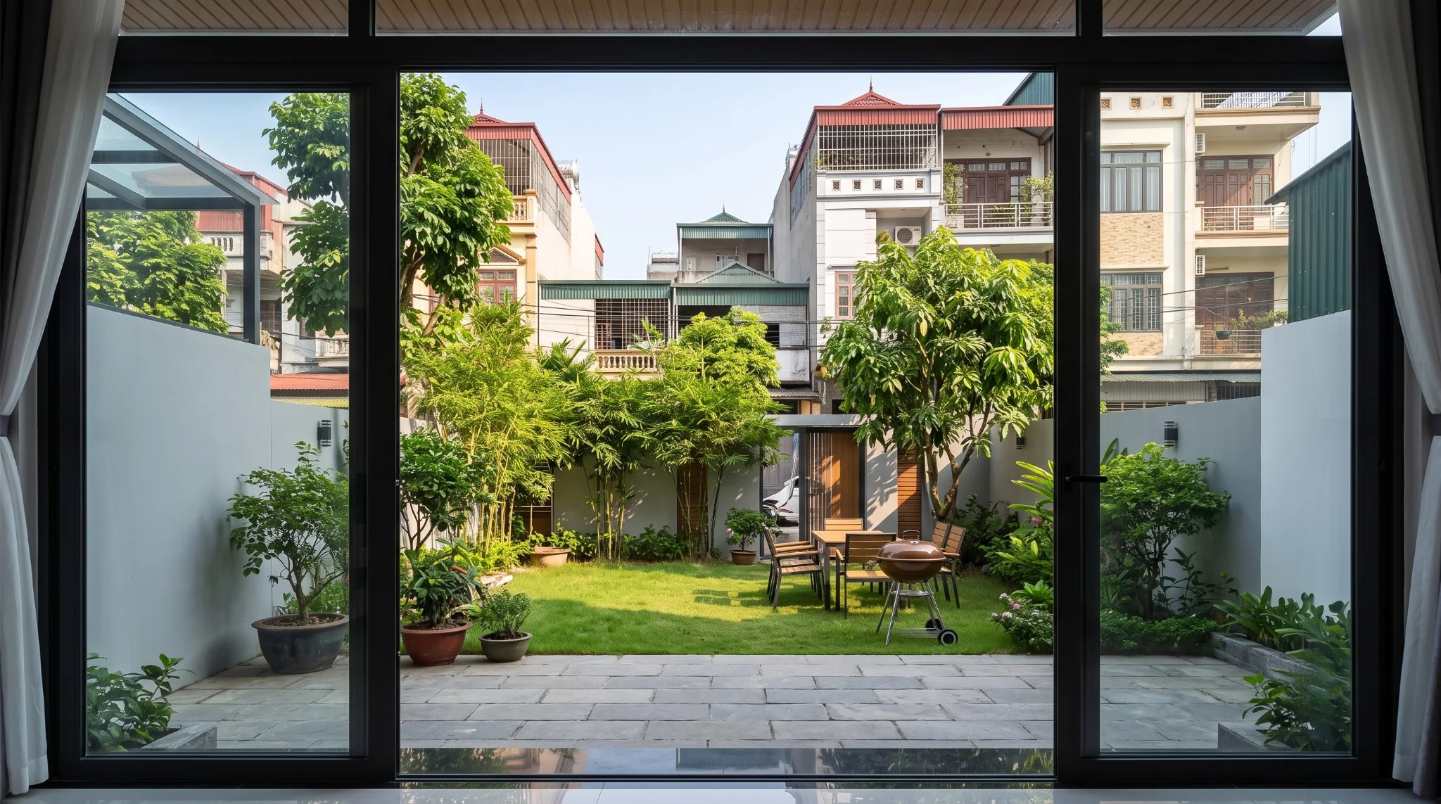 Nhà phố 2 tầng có sân vườn