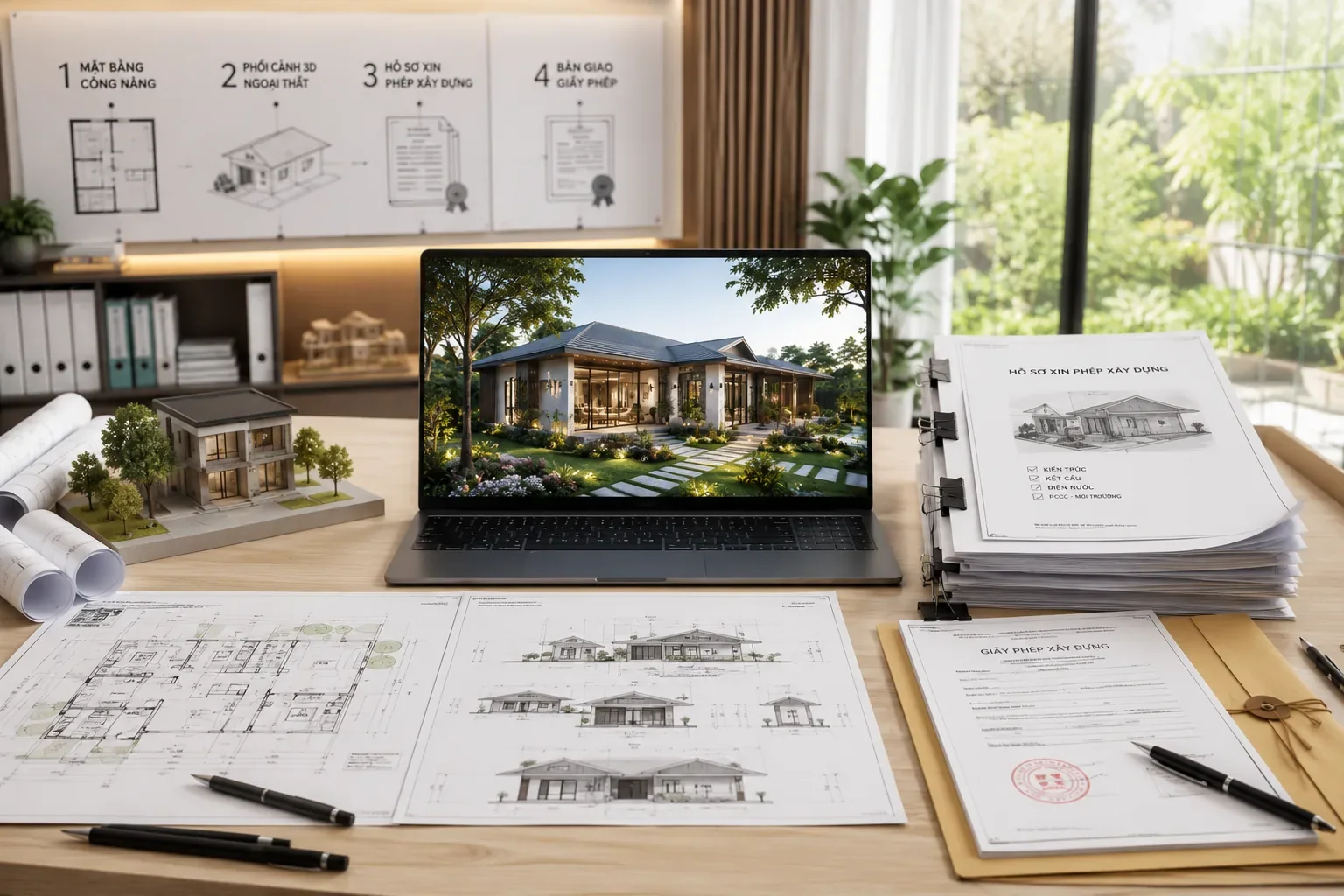 Mặt bằng 180m² · nhà 2 tầng