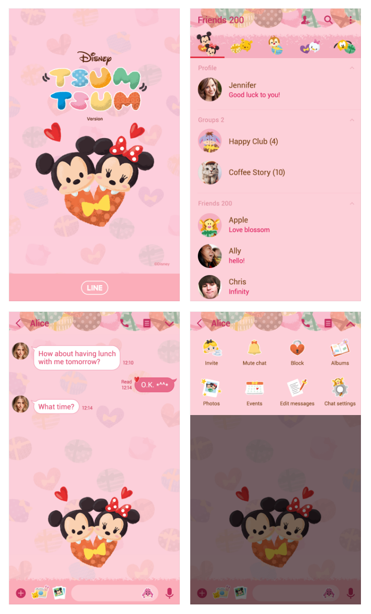 Download Tema Line Disney Tsum Tsum Presents Aulianza Blog