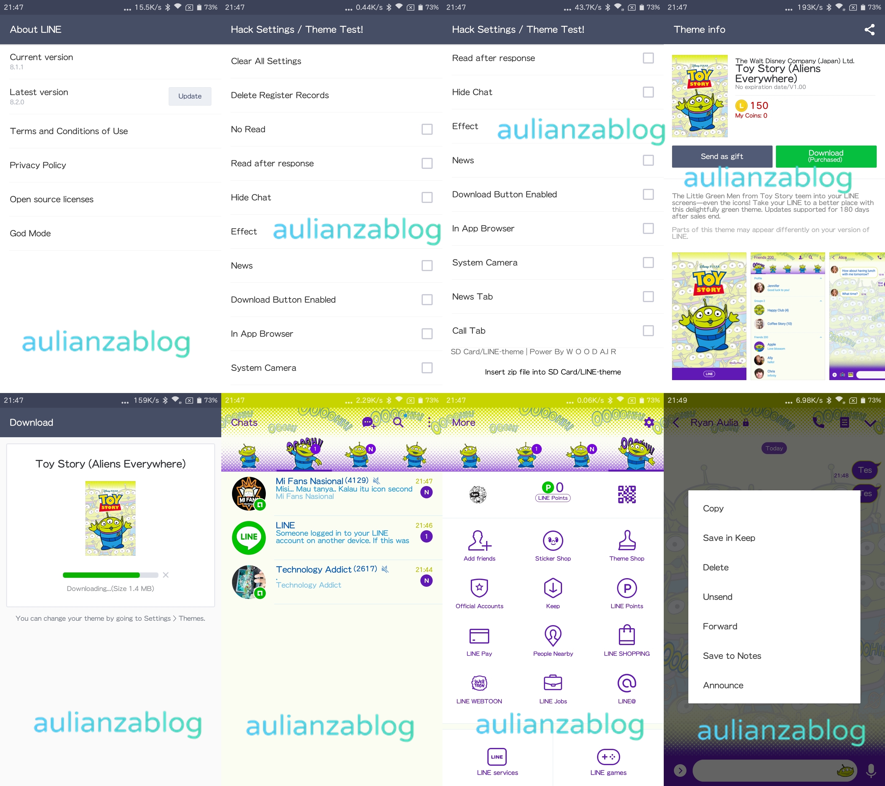 LINE Mod Premium Versi 8 1 1 Original & Clone Tema Gratis & God 2018 07 25 12 06 01 Screenshot