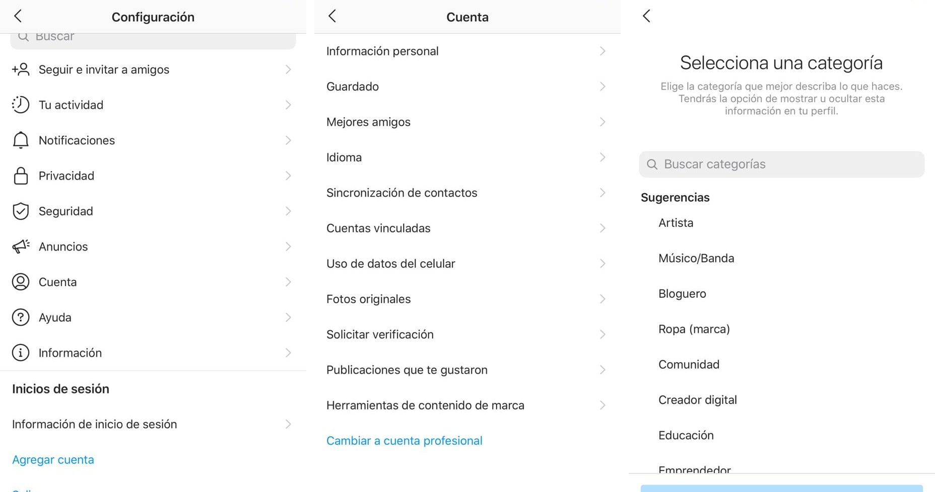 negocio de instagram