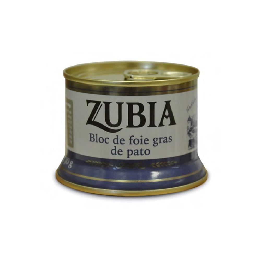 Zubia Bloc de foie gras de pato 100 g