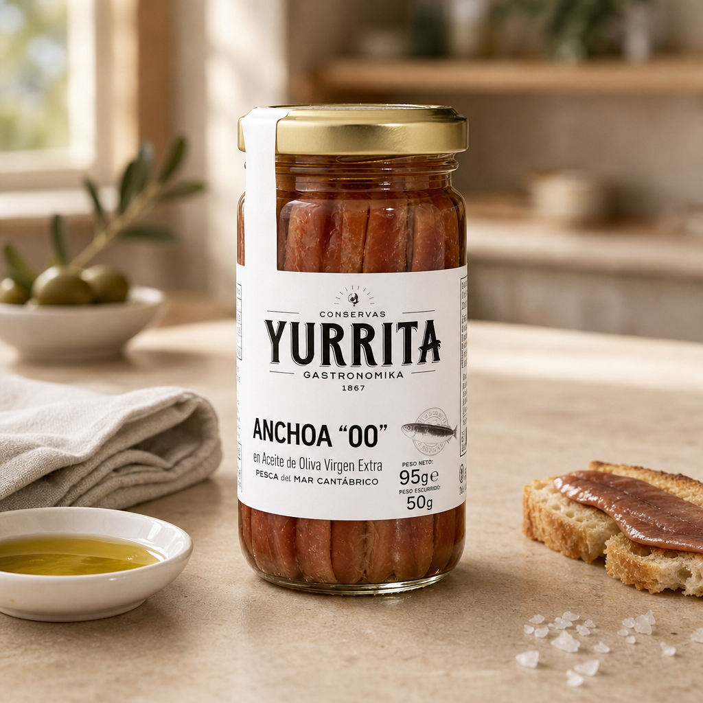 10 Filetes de Anchoa 00 en Aceite de Oliva Virgen Extra