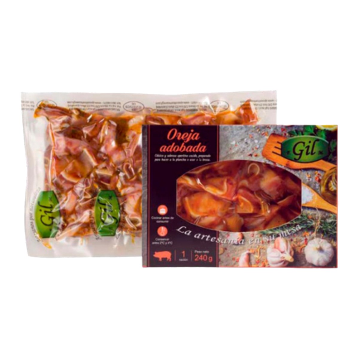 Gil Oreja Troceada Cocida Adobada