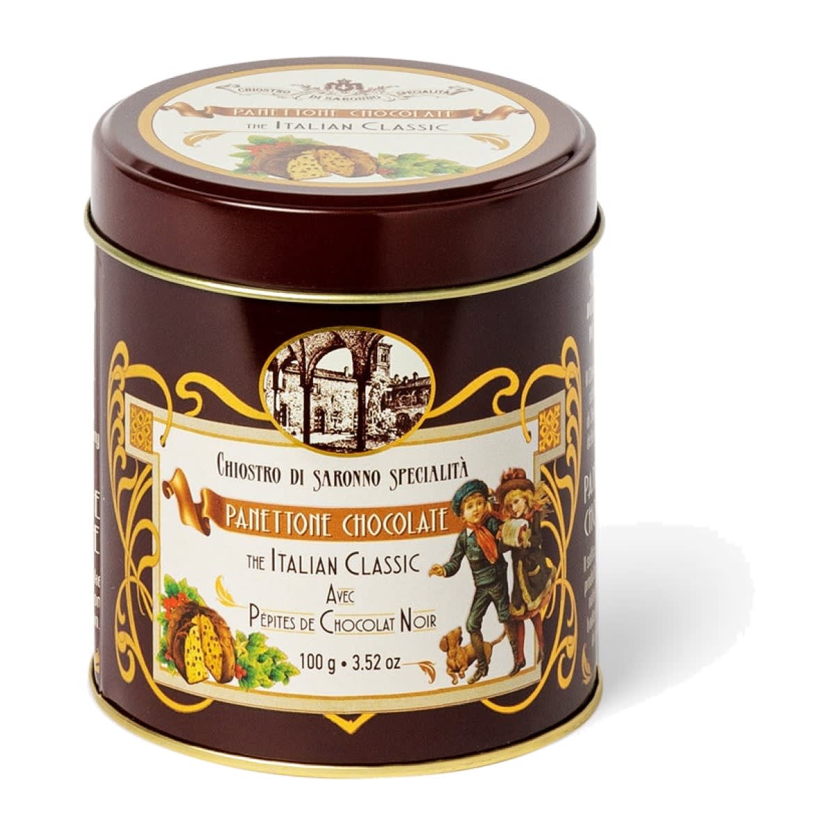 Mini Panettone amb Choco 100 g llaunaa Vintage)
