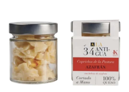 Trocitos de Formatge amb Azafrán 100 g