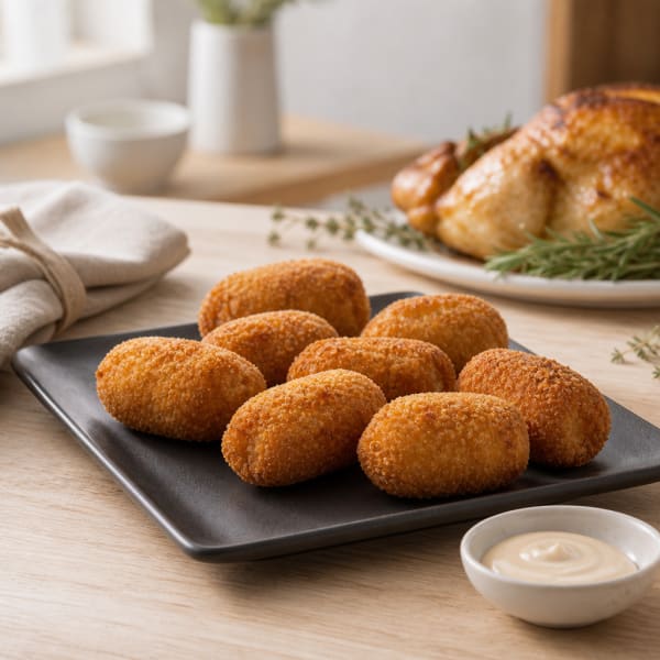 Croqueta Artesana de Pollo a L'ast (sin Gluten)