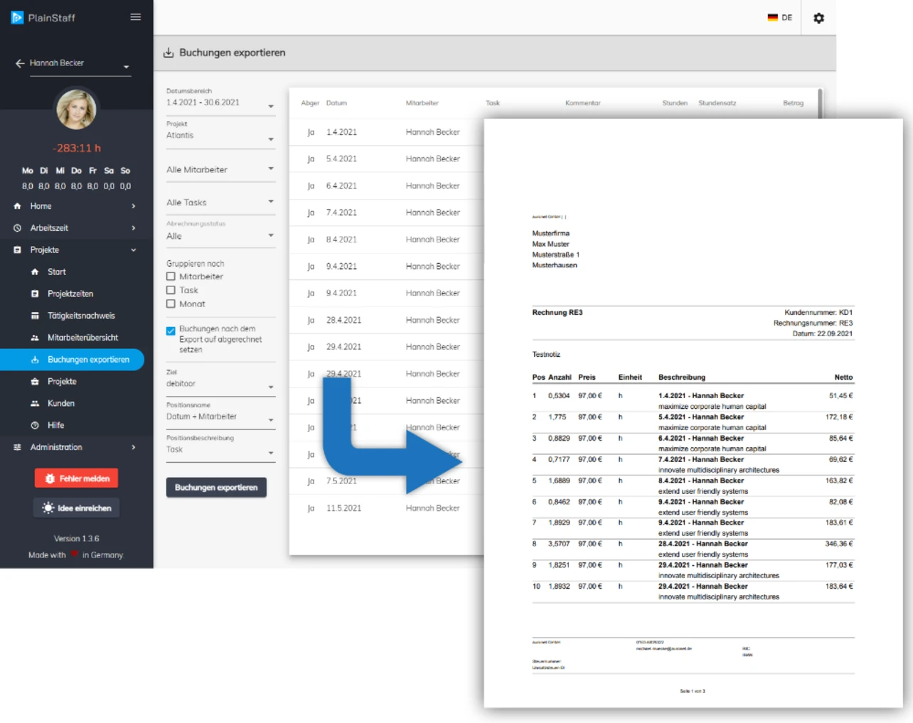 billomat screenshots