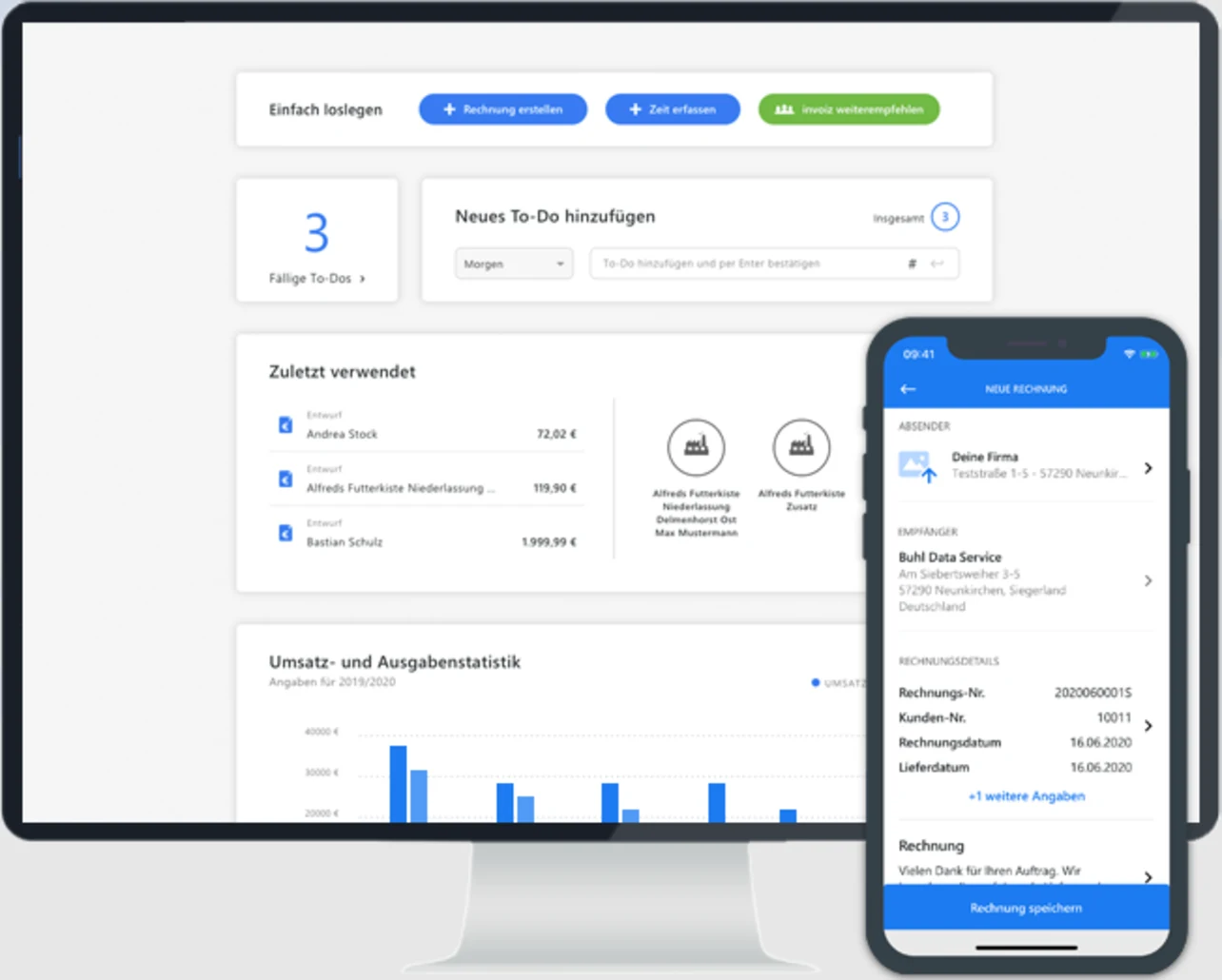 invoiz screenshot
