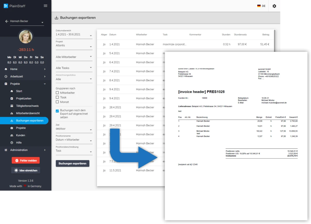 weclapp screenshot