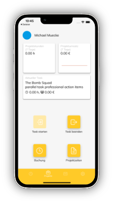 Projektzeiterfassung Beliebige Endgeräte