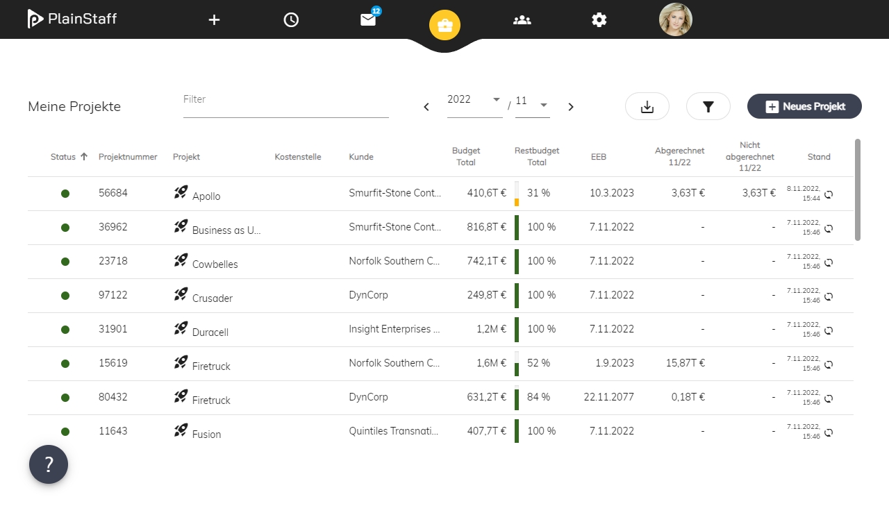 weclapp screenshot