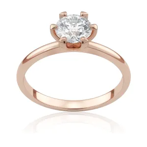 Pierścionek zaręczynowy z różowego złota z diamentem laboratoryjnym Beloved Six 0,70 ct