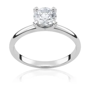 Pierścionek zaręczynowy z białego złota z diamentem Beloved 0,70 ct