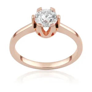 Pierścionek zaręczynowy z różowego złota z brylantem True Love 0,70 ct