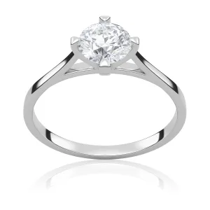 Pierścionek zaręczynowy z białego złota z diamentem Perfect 1,00 ct