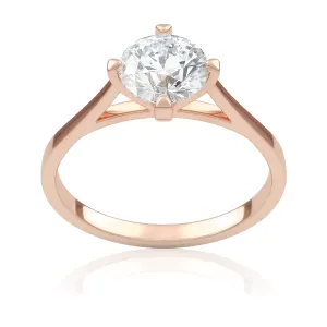 Pierścionek zaręczynowy z różowego złota z diamentem Perfect 1,00 ct