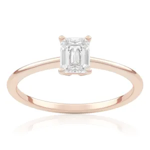 Pierścionek zaręczynowy z różowego złota z diamentem Madame 0,50 ct