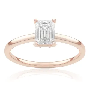 Pierścionek zaręczynowy z różowego złota z diamentem Dame 0,70 ct