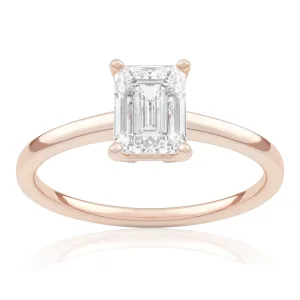 Pierścionek zaręczynowy z różowego złota z diamentem laboratoryjnym Dame 1,00 ct