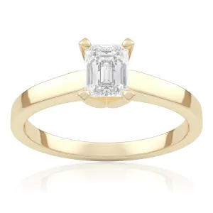 Pierścionek zaręczynowy z żółtego złota z diamentem Desire 0,50 ct