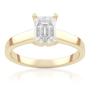 Pierścionek zaręczynowy z żółtego złota z diamentem Desire 1,00 ct