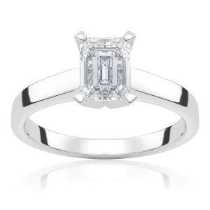 Pierścionek zaręczynowy z białego złota z diamentem Desire 1,00 ct
