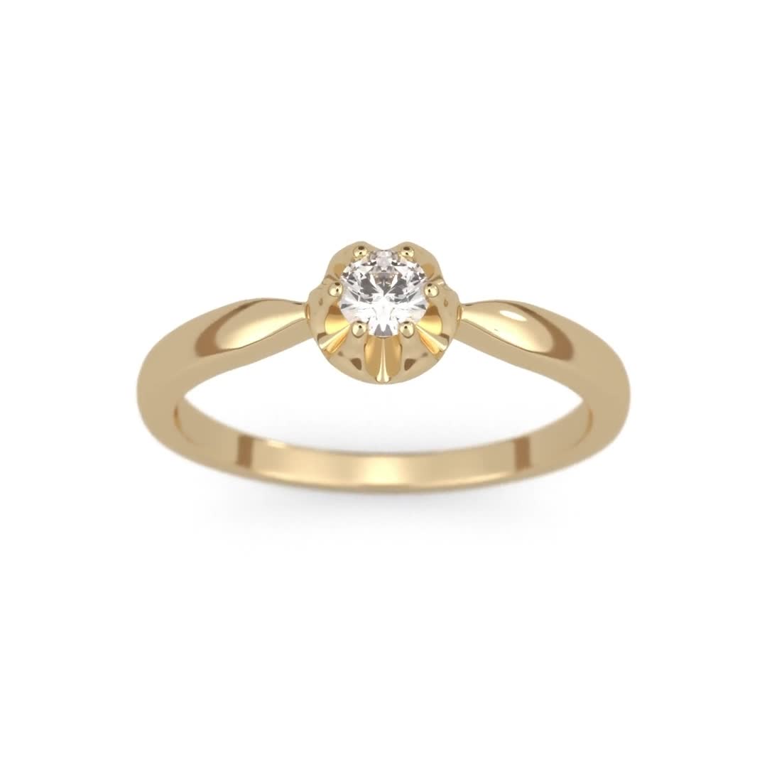 Pierścionek zaręczynowy Pure Lily 0,18 ct z brylantem