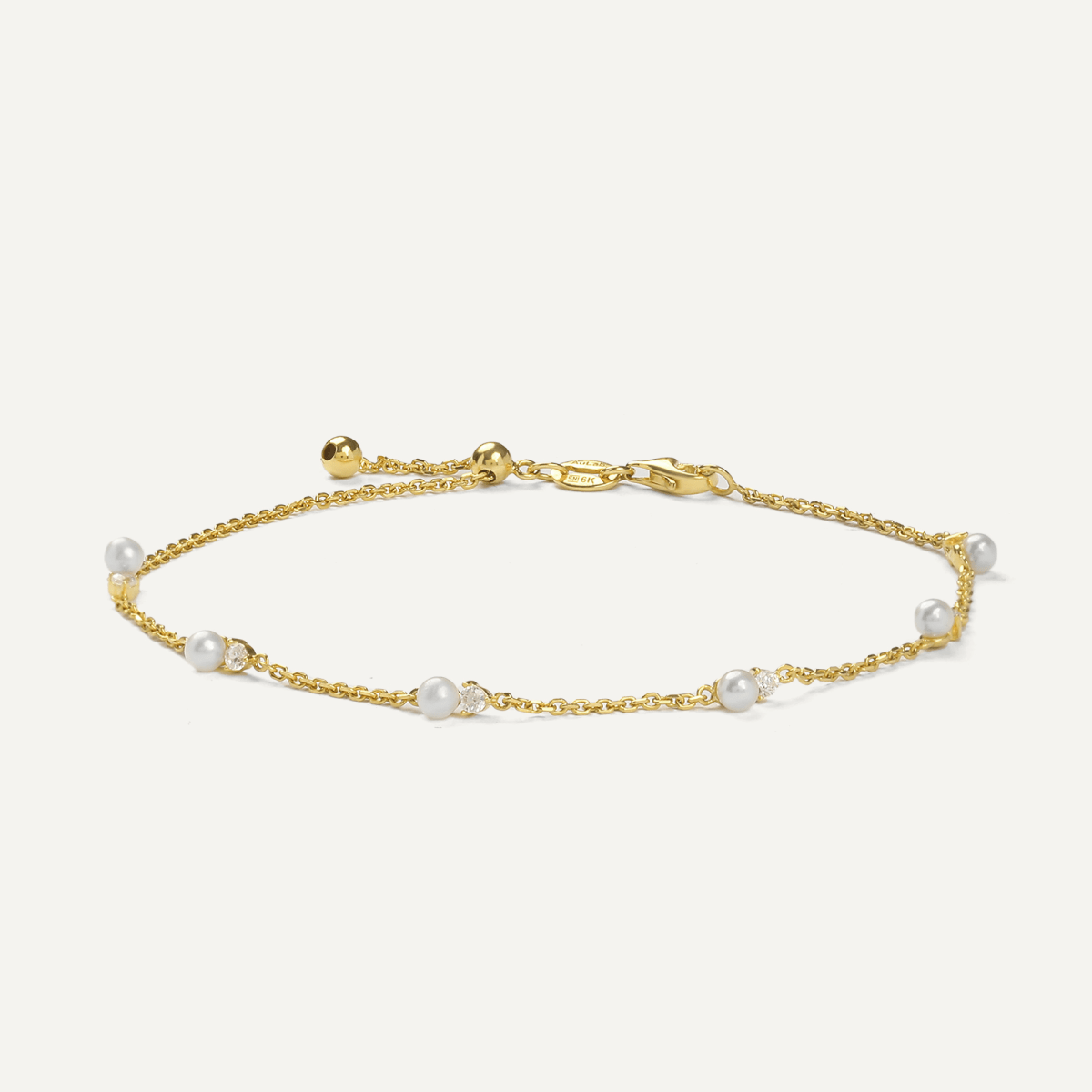 Sania Pearl Gold Bracelet  - 1