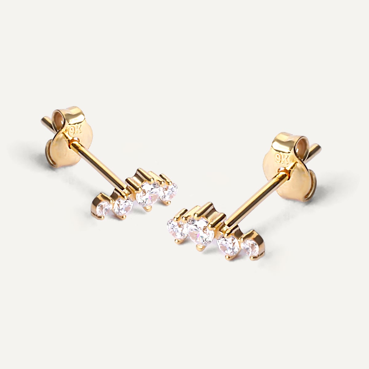 Vela Gold Earrings - 1