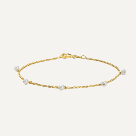 Maya Pearl Gold Bracelet  - 1