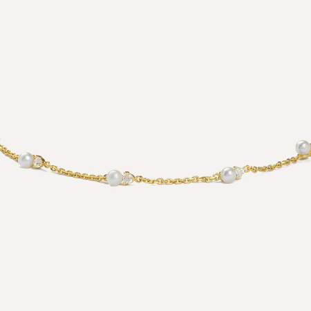 Sania Pearl Gold Bracelet  - 3