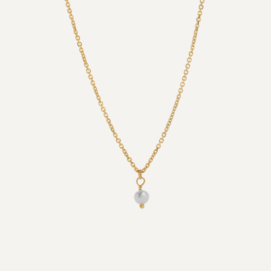 Rita Pearl Gold Necklace  - 1