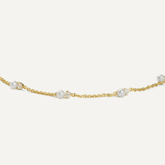 Sania Pearl Gold Bracelet  - 3