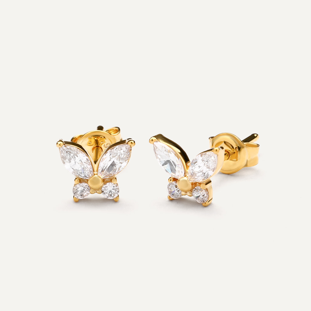 Elina Gold Earrings - 1