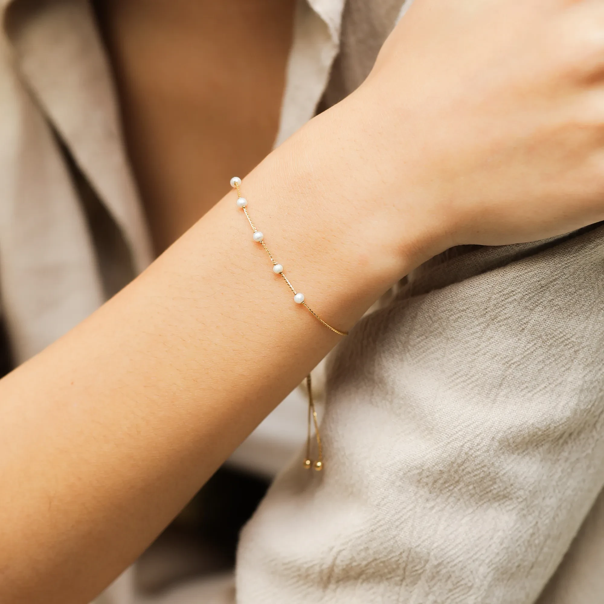 Cerelia Pearl Gold Bracelet  - 3