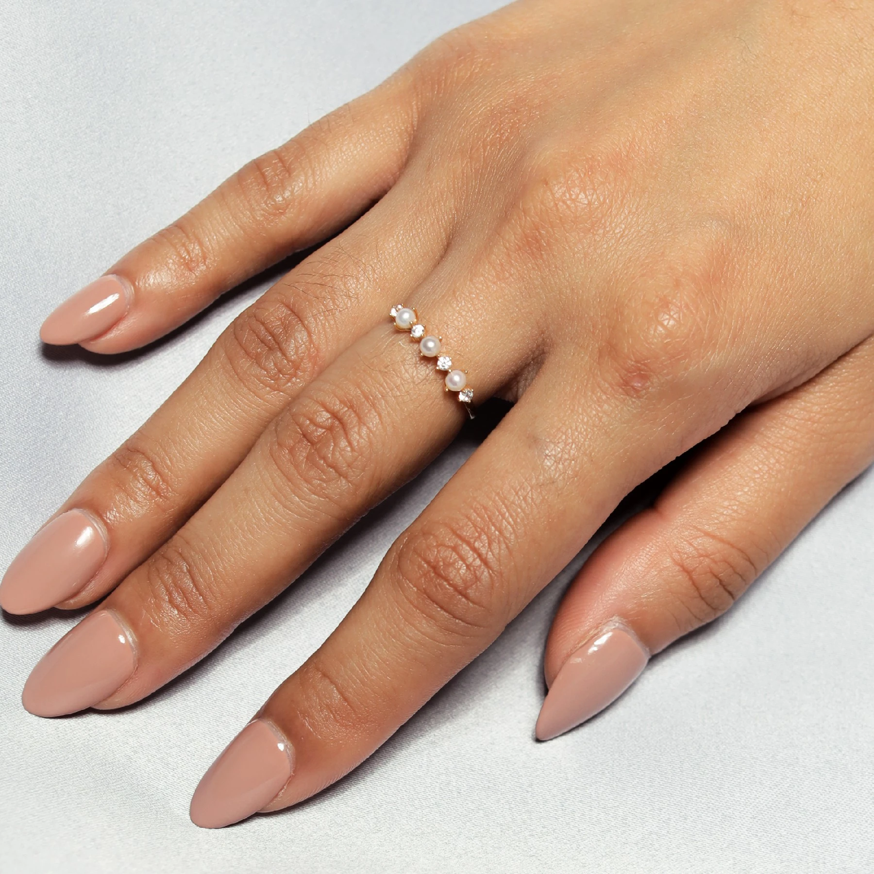 Margaret Pearl Gold Ring - 2